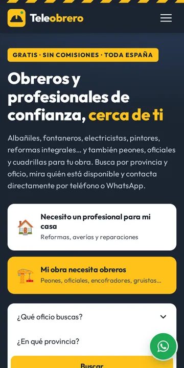 Teleobrero en móvil