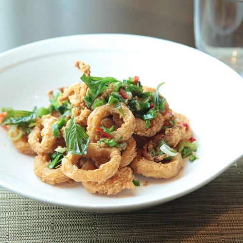 Ración de calamares fritos